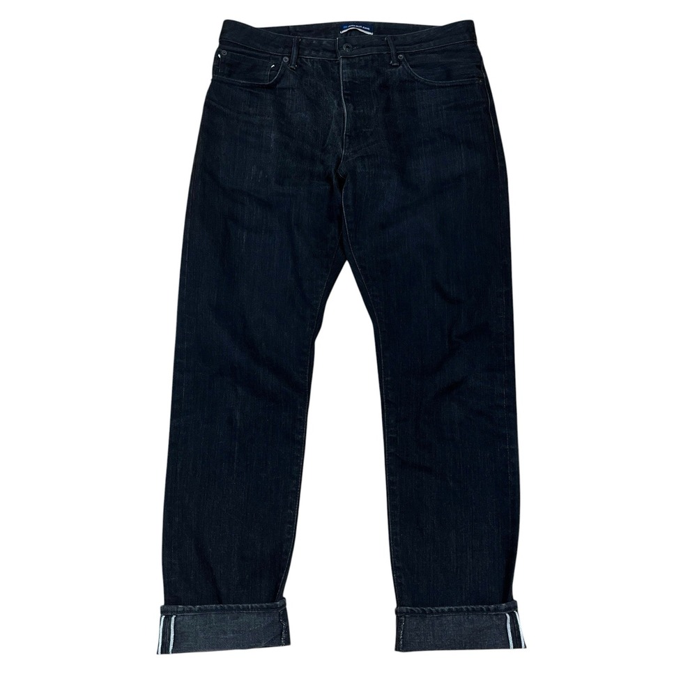 Japan Blue Jeans J314 14oz Black Straight Selvedge Denim Mens 33x32 100% Cotton